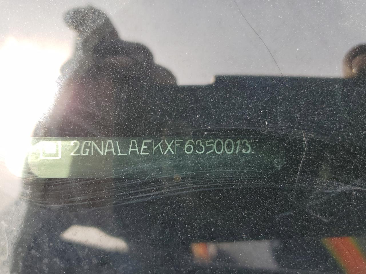 2015 Chevrolet Equinox VIN 2GNALAEKXF6350013 Copart auction photo, front end damage thumbnail 13