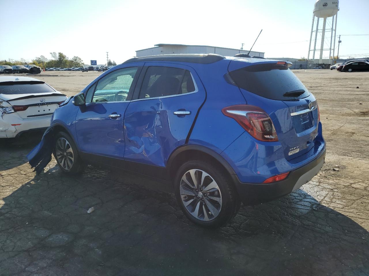 2018 Buick Encore VIN KL4CJGSB8JB529102 Copart auction photo, front end / side damage thumbnail 2