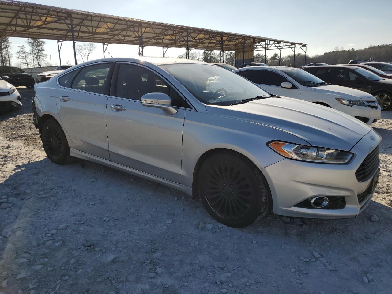 2016 Ford Fusion VIN 3FA6P0K95GR242591 Copart auction photo, rear end damage thumbnail 4