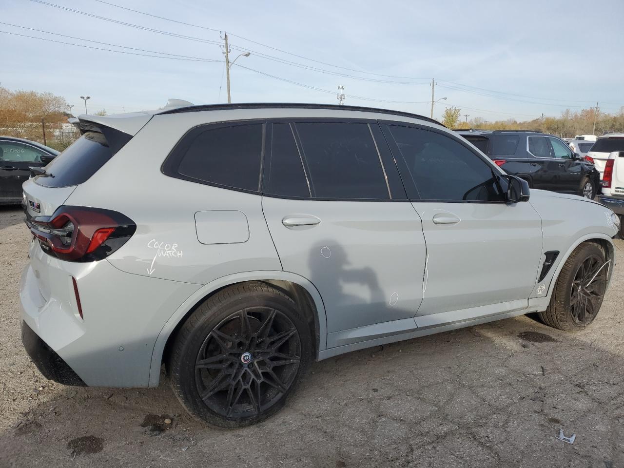 2022 BMW X3 M VIN 5YM13EC01N9N34588 Copart auction photo, front end / minor dent/scratches damage thumbnail 3