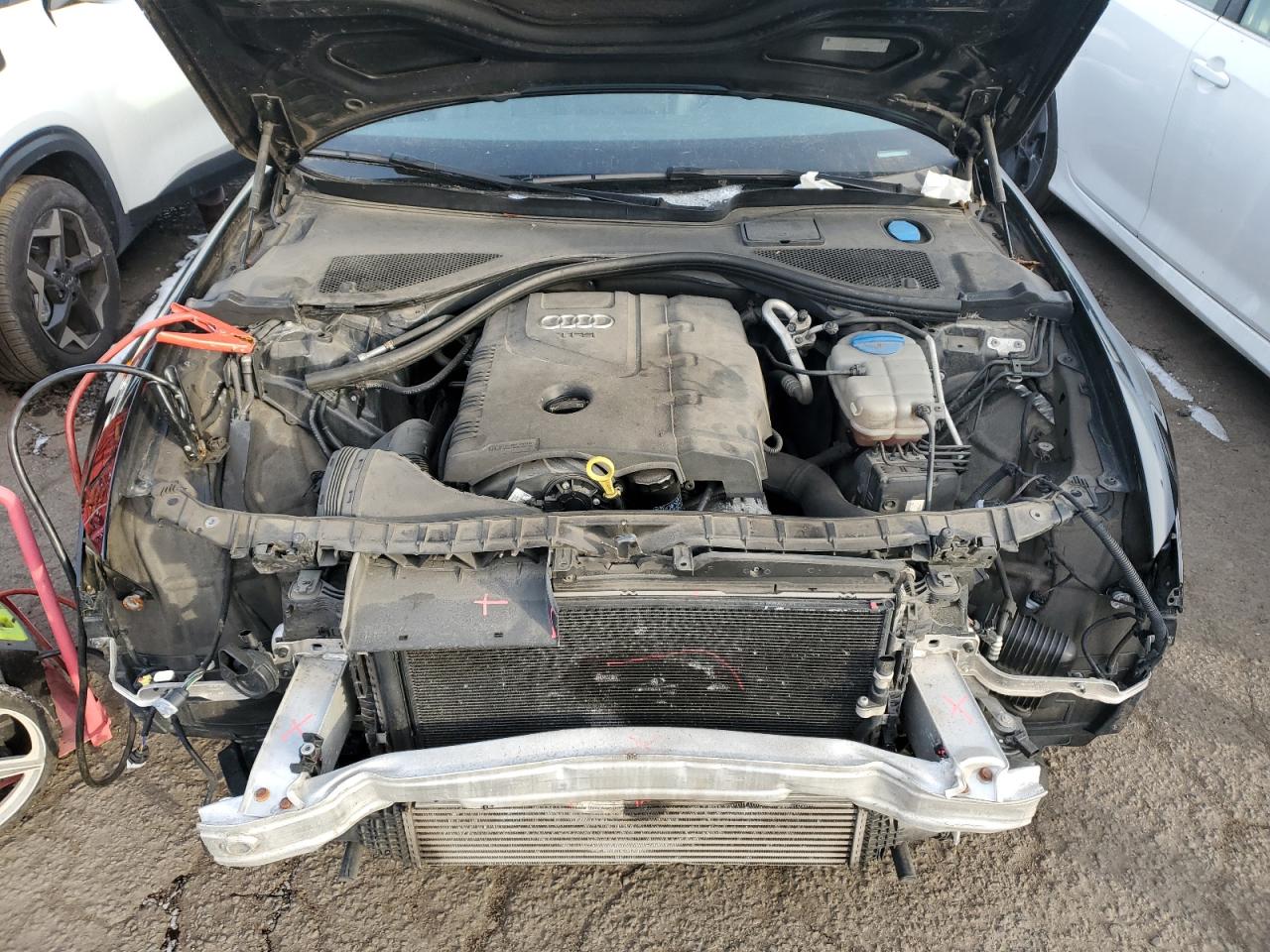 2014 Audi A6 VIN WAUGFAFC8EN068316 Copart auction photo, front end damage thumbnail 11