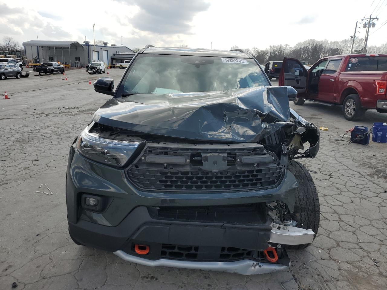 2023 Ford Explorer VIN 1FMSK8JH9PGA98190 Copart auction photo, front end damage thumbnail 5