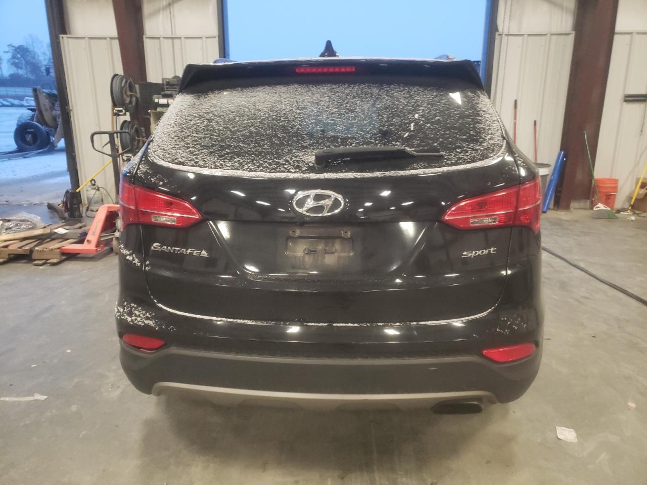 2014 Hyundai Santa Fe VIN 5XYZU3LB0EG223411 Copart auction photo, front end / minor dent/scratches damage thumbnail 6