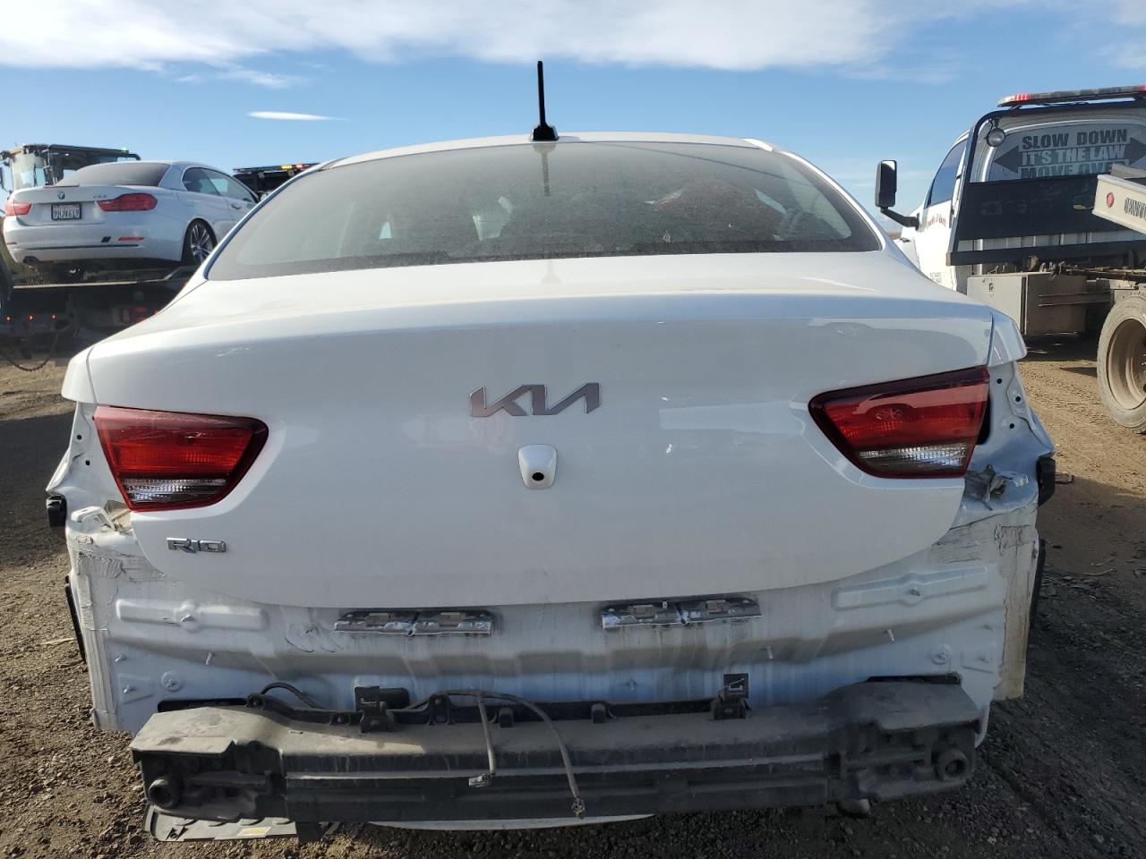 2023 KIA Rio VIN 3KPA24AD4PE606118 Copart auction photo, front end / rear end damage thumbnail 6