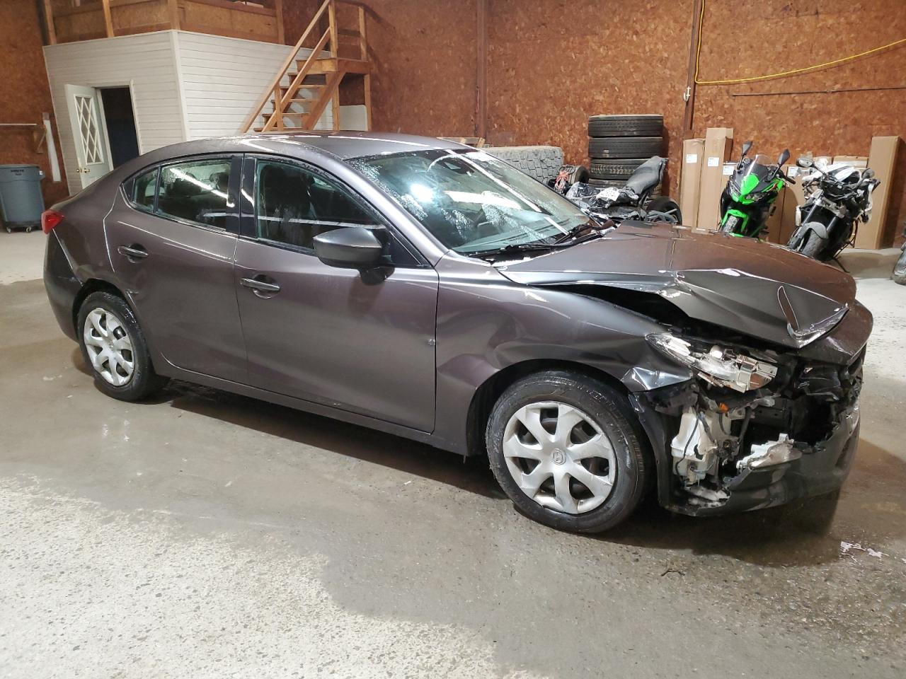 2018 Mazda 3 VIN 3MZBN1U74JM217621 Copart auction photo, front end damage thumbnail 4