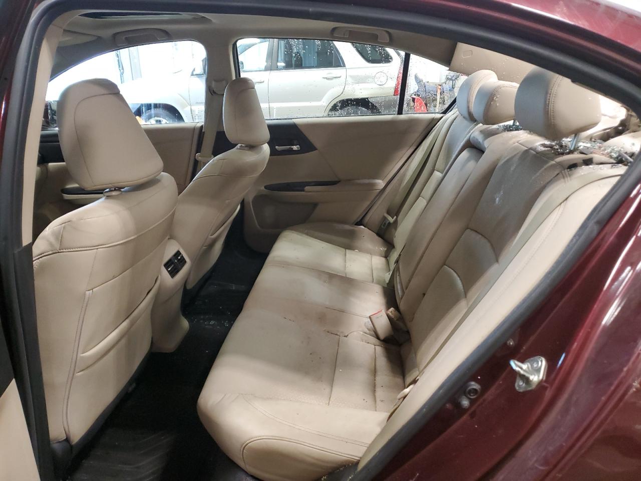 2015 Honda Accord VIN 1HGCR3F8XFA010685 Copart auction photo, rear end / side damage thumbnail 10