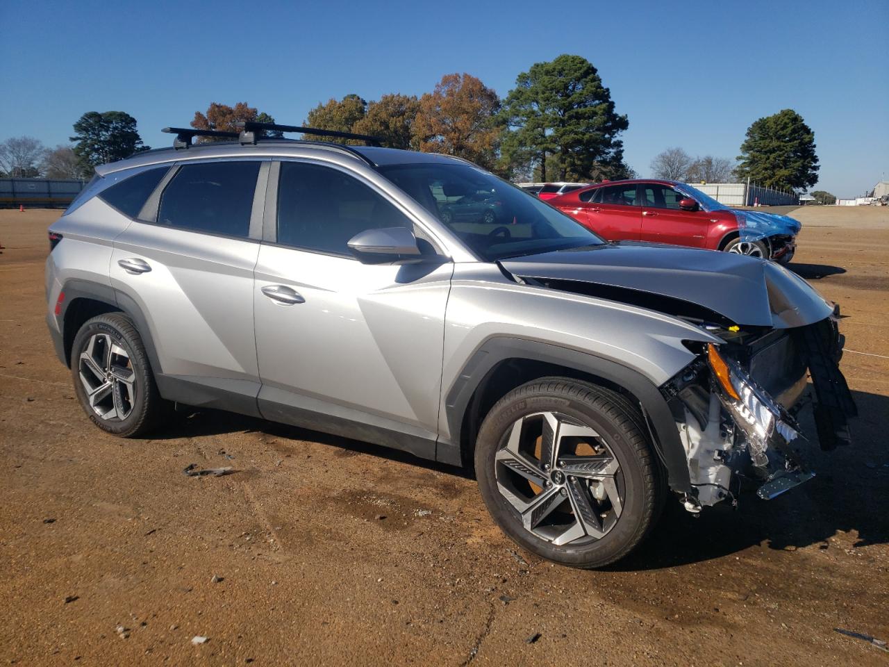 2024 Hyundai Tucson VIN 5NMJFCDE2RH401184 Copart auction photo, undercarriage / front end damage thumbnail 4