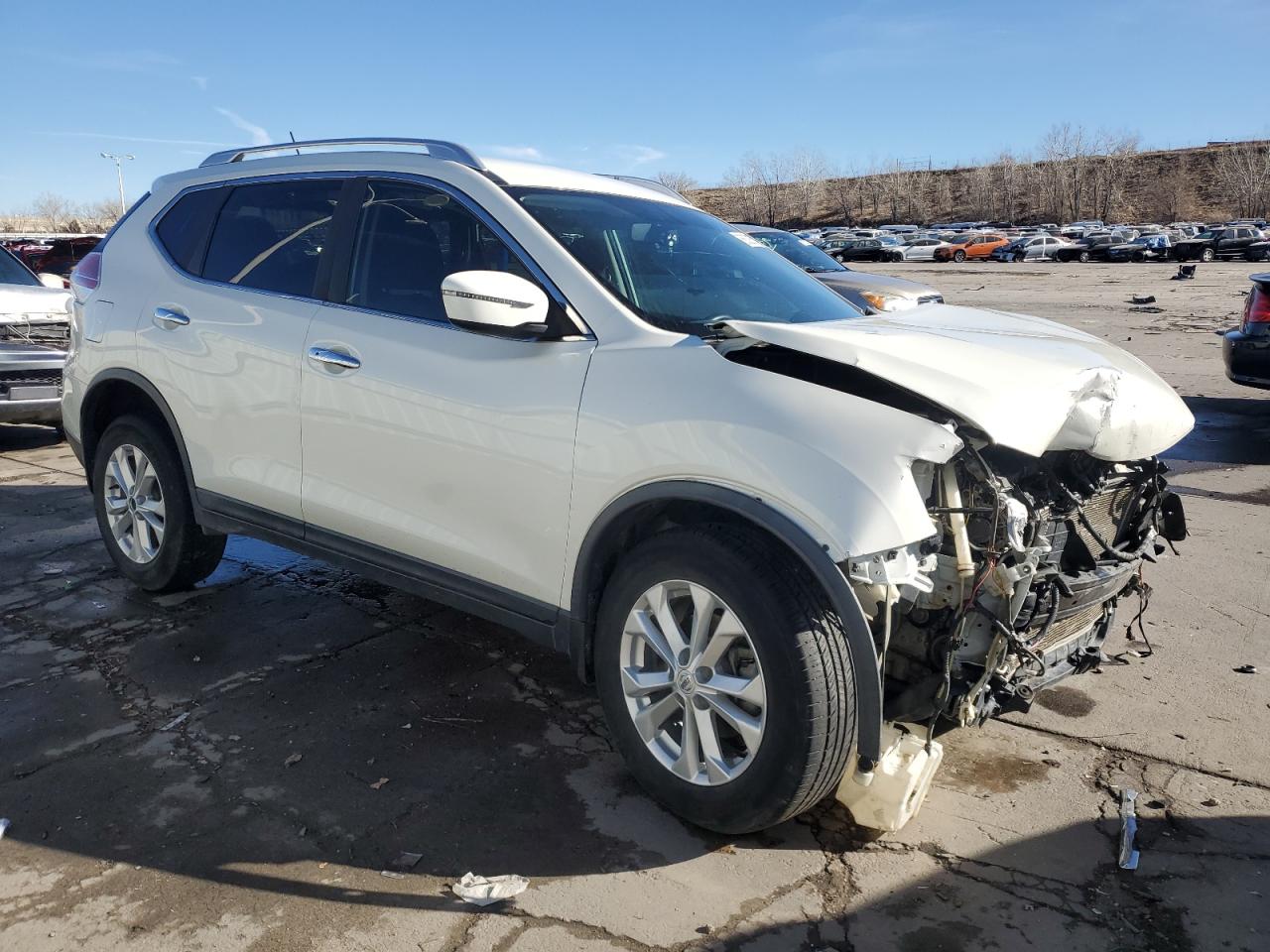 2016 Nissan Rogue VIN KNMAT2MTXGP681801 Copart auction photo, front end / hail damage thumbnail 4
