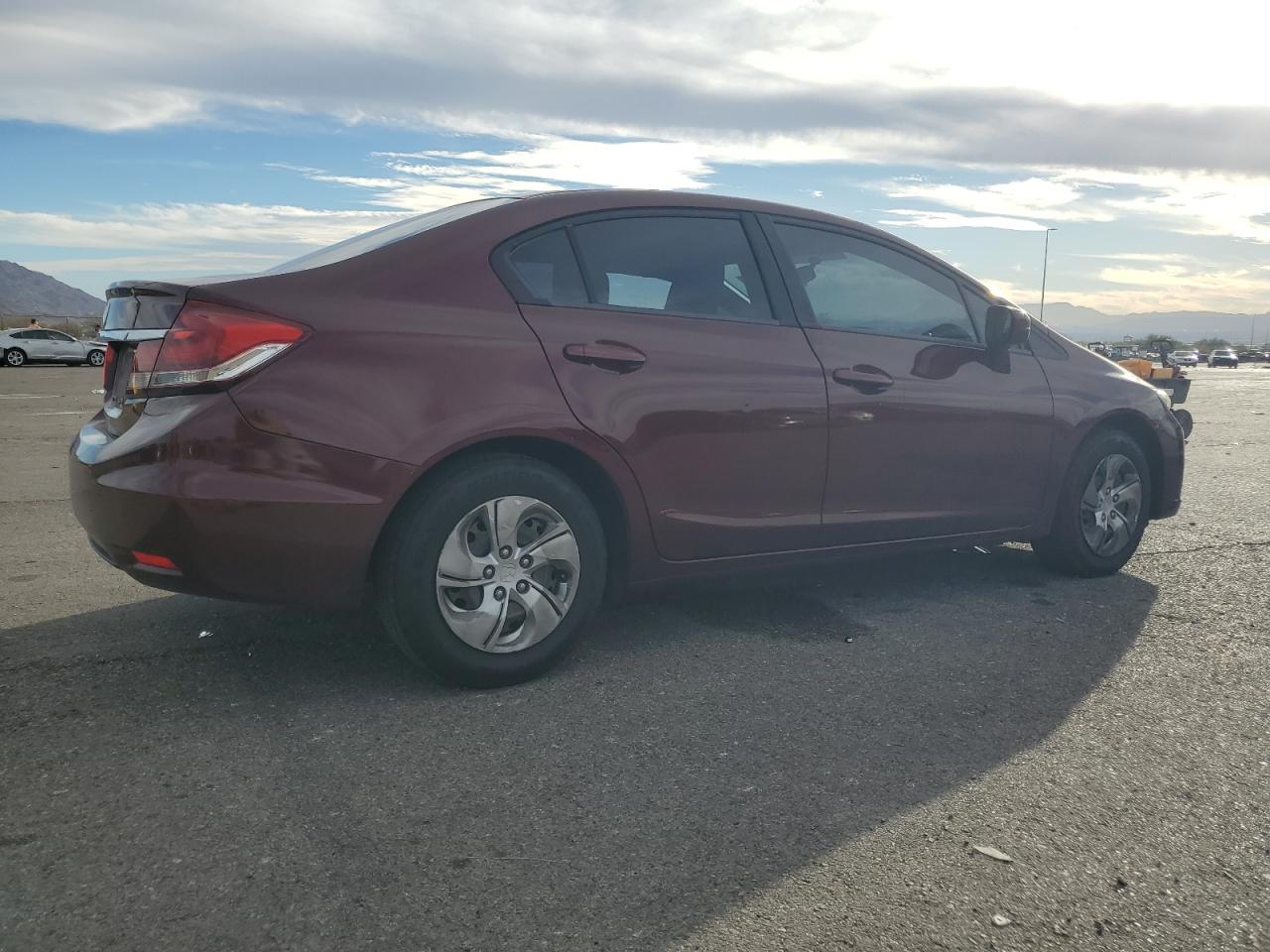 2015 Honda Civic VIN 2HGFB2F50FH561999 Copart auction photo, side damage thumbnail 3