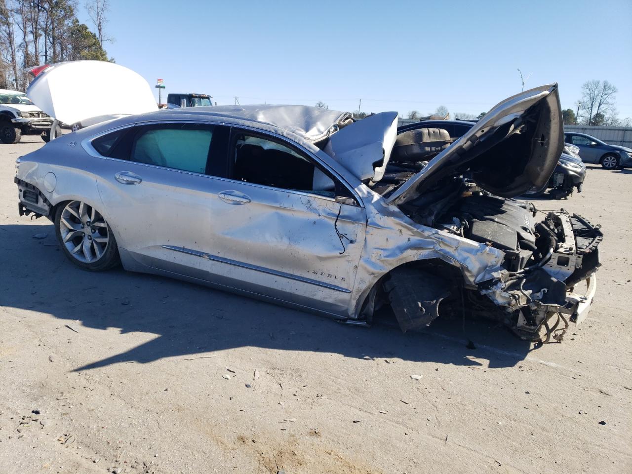 2017 Chevrolet Impala VIN 2G1145S35H9171768 Copart auction photo, all over damage thumbnail 4
