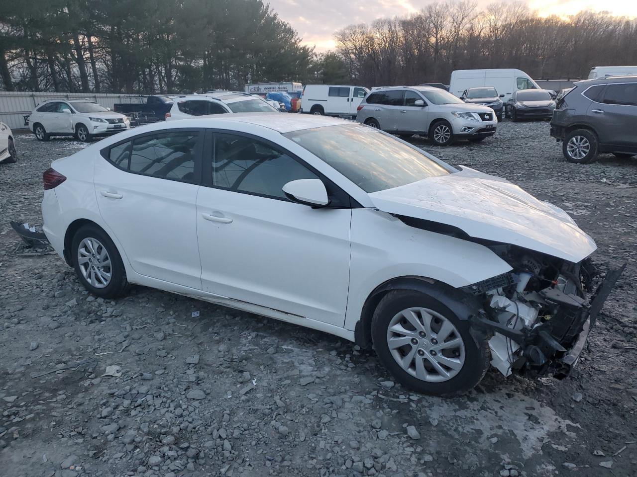 2020 Hyundai Elantra VIN 5NPD74LF5LH591860 Copart auction photo, all over damage thumbnail 4