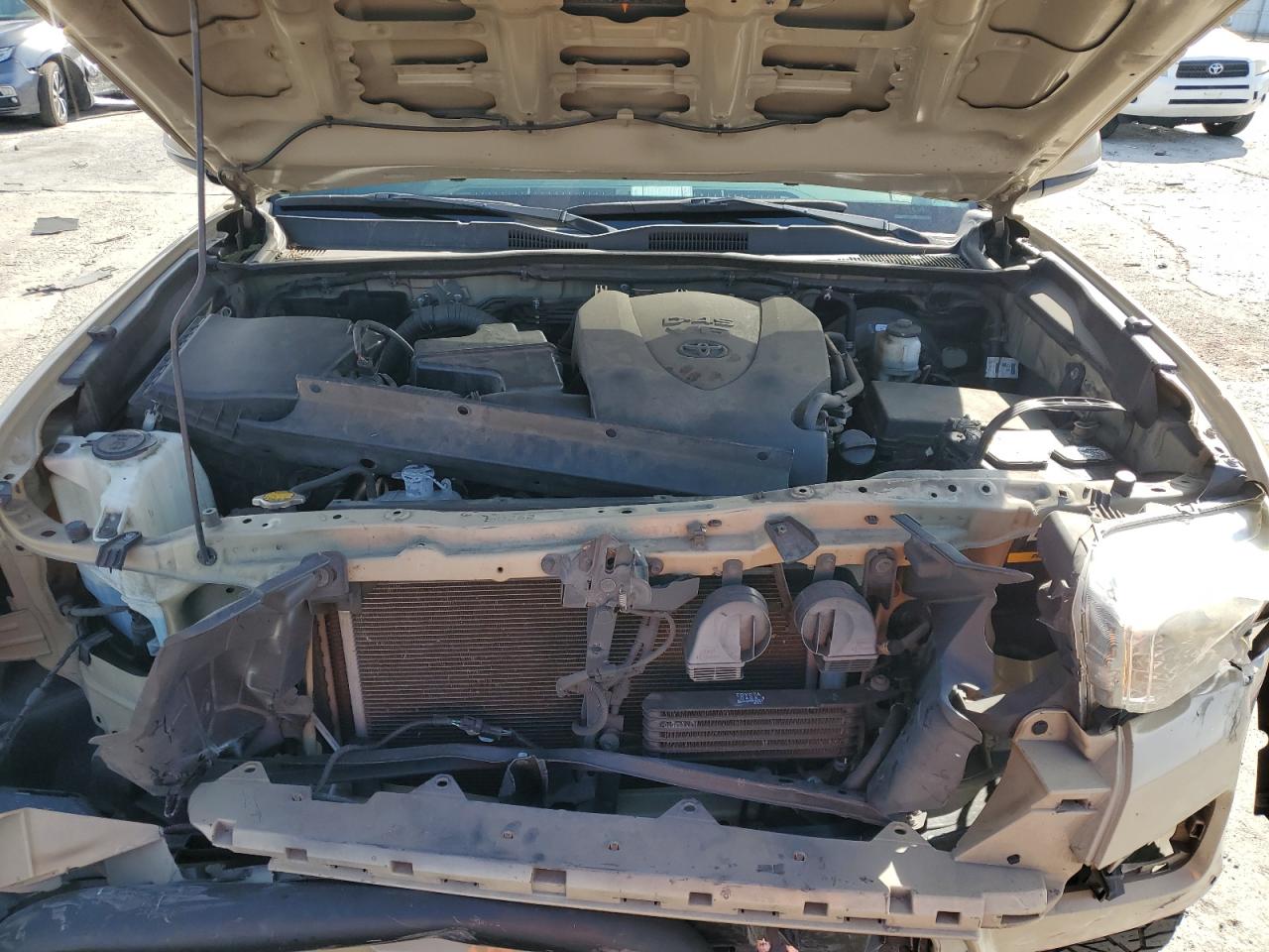 2017 Toyota Tacoma VIN 3TMBZ5DNXHM009427 Copart auction photo, front end / rear end damage thumbnail 11