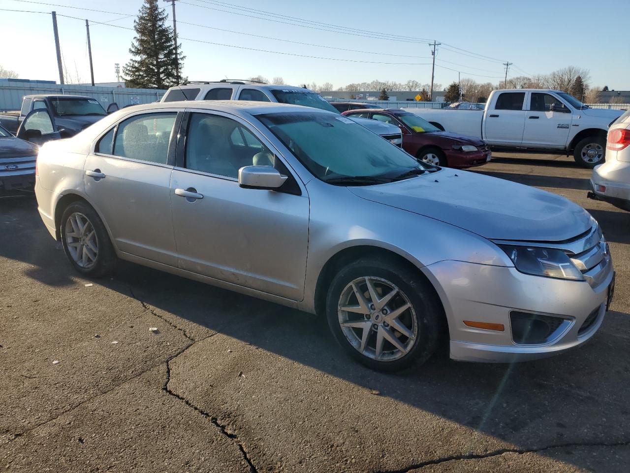 2012 Ford Fusion VIN 3FAHP0JG2CR445568 Copart auction photo, front end / rear end damage thumbnail 4