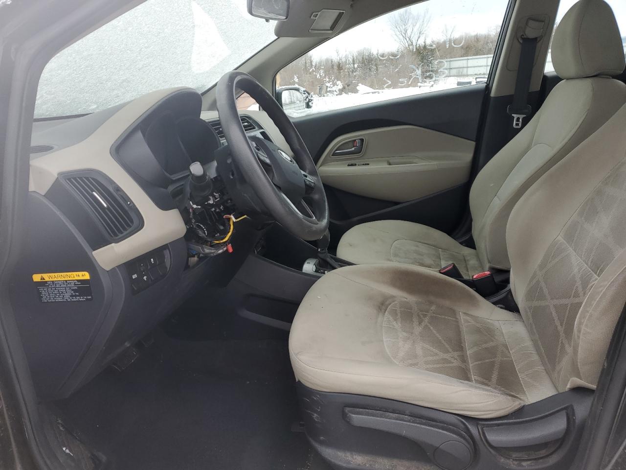 2013 KIA Rio VIN KNADM4A38D6292258 Copart auction photo, vandalism / front end damage thumbnail 7