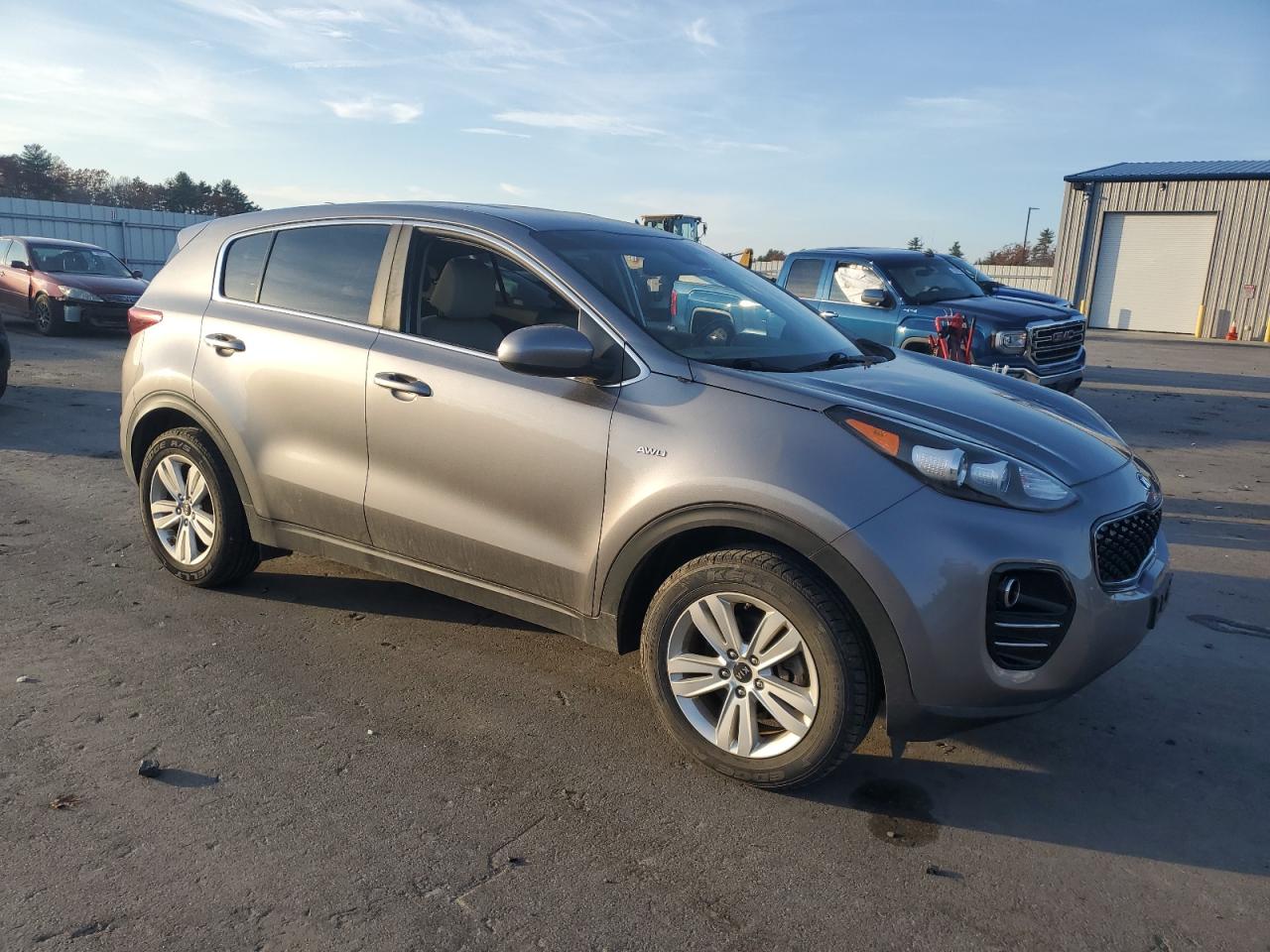 2019 KIA Sportage VIN KNDPMCAC8K7529932 Copart auction photo, side damage thumbnail 4