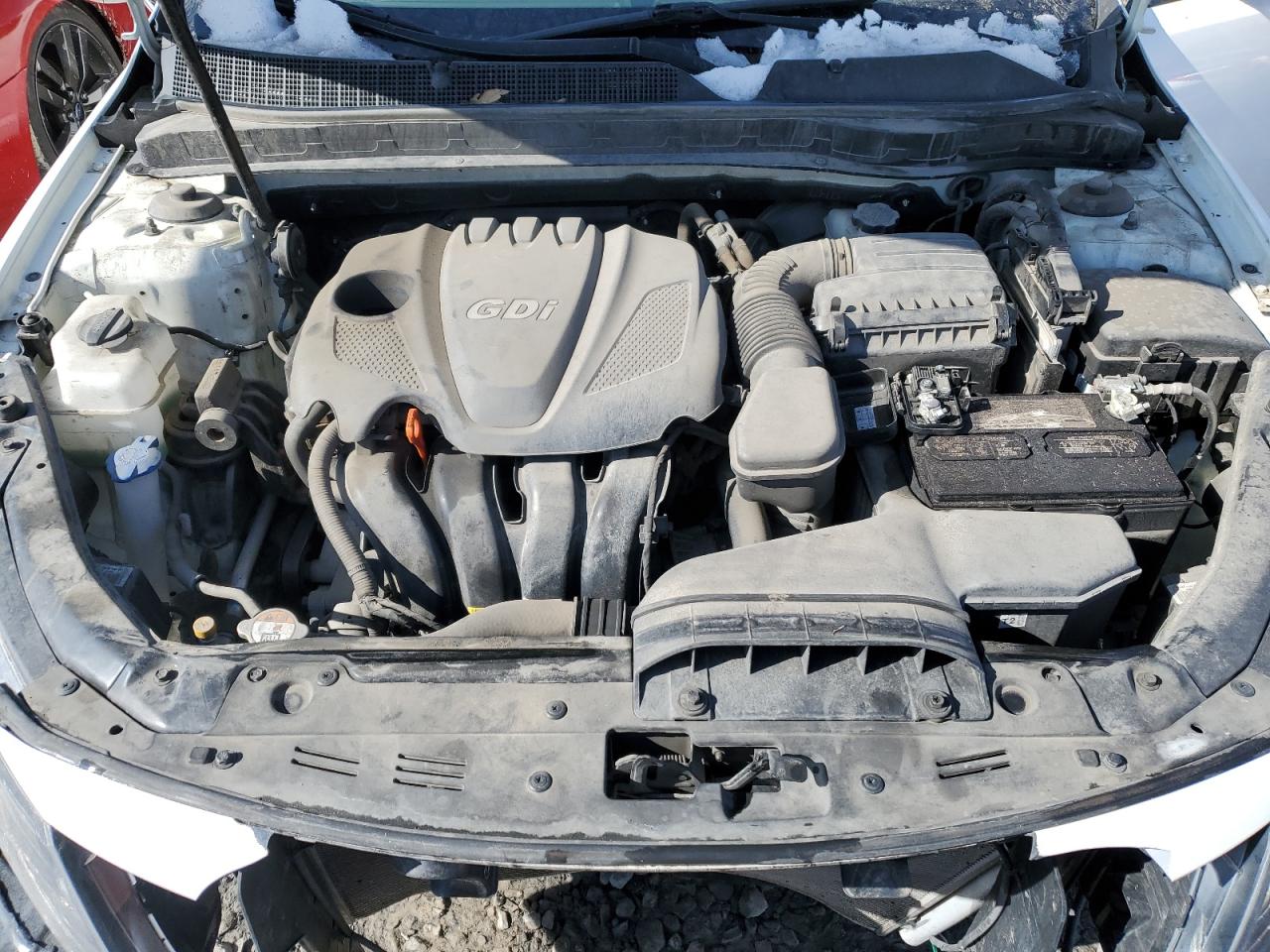 2013 KIA Optima VIN KNAGM4A71D5390747 Copart auction photo, front end damage thumbnail 11
