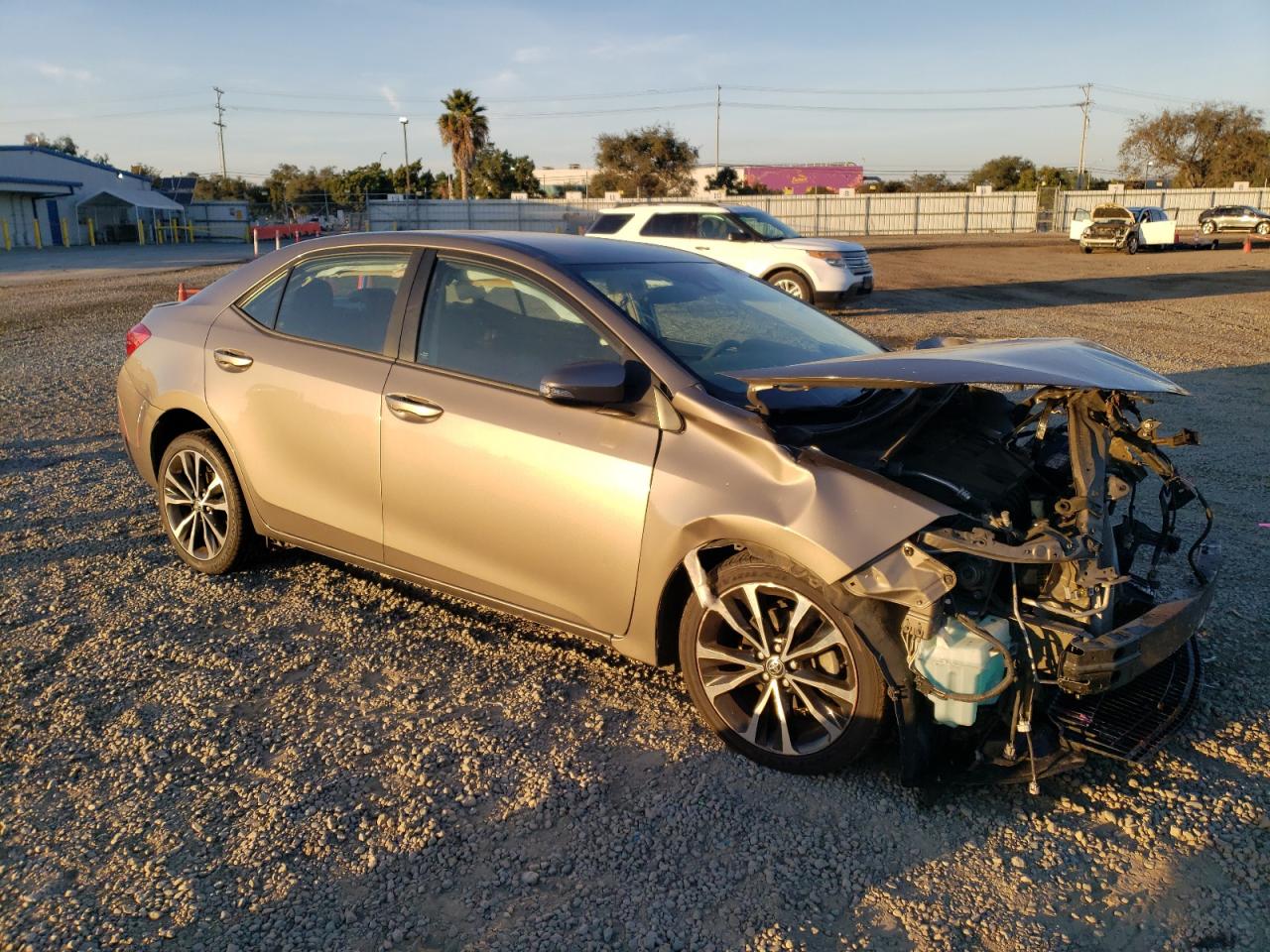 2017 Toyota Corolla VIN 5YFBURHE5HP587282 Copart auction photo, front end damage thumbnail 4
