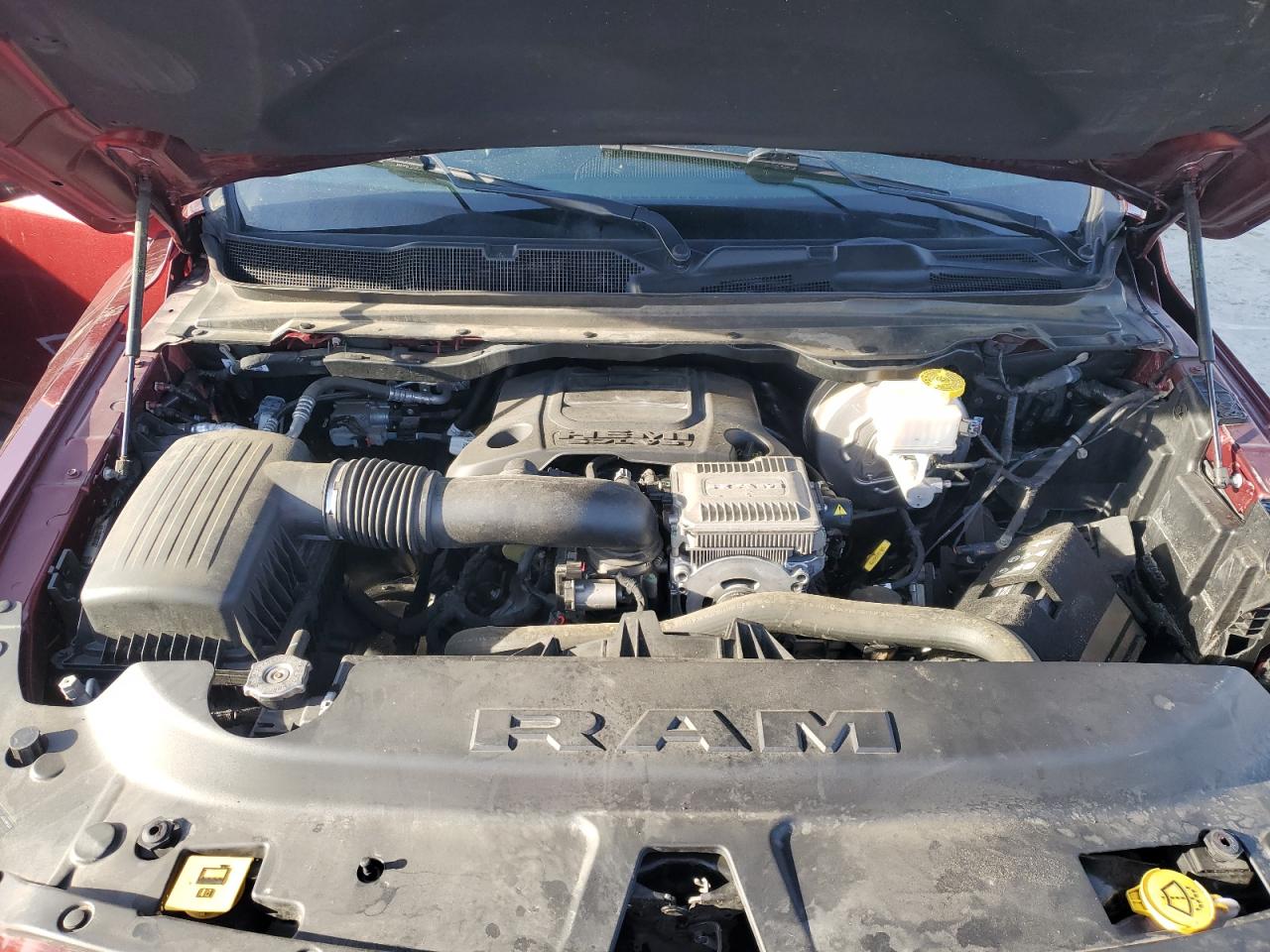 2021 RAM 1500 VIN 1C6SRFFT8MN554051 Copart auction photo, front end / side damage thumbnail 11
