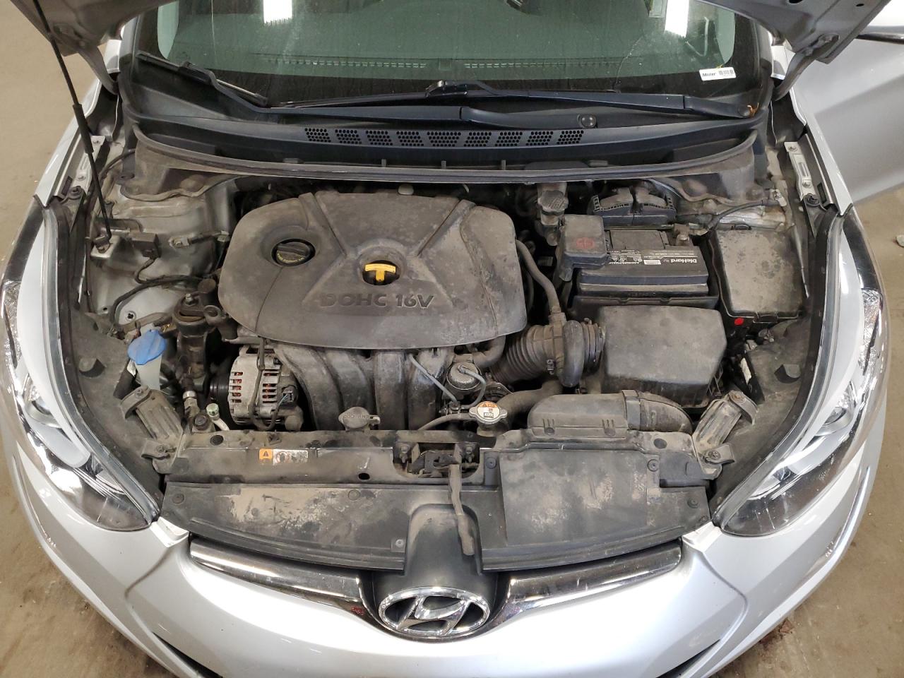 2014 Hyundai Elantra VIN 5NPDH4AE6EH485184 Copart auction photo, mechanical damage thumbnail 11