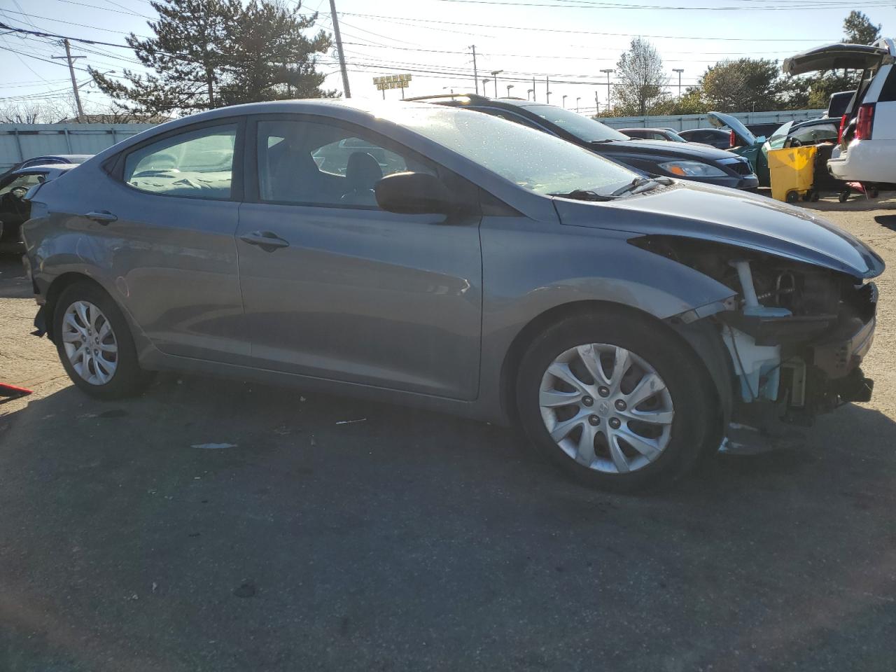 2012 Hyundai Elantra VIN 5NPDH4AE7CH068444 Copart auction photo, rear end / front end damage thumbnail 4