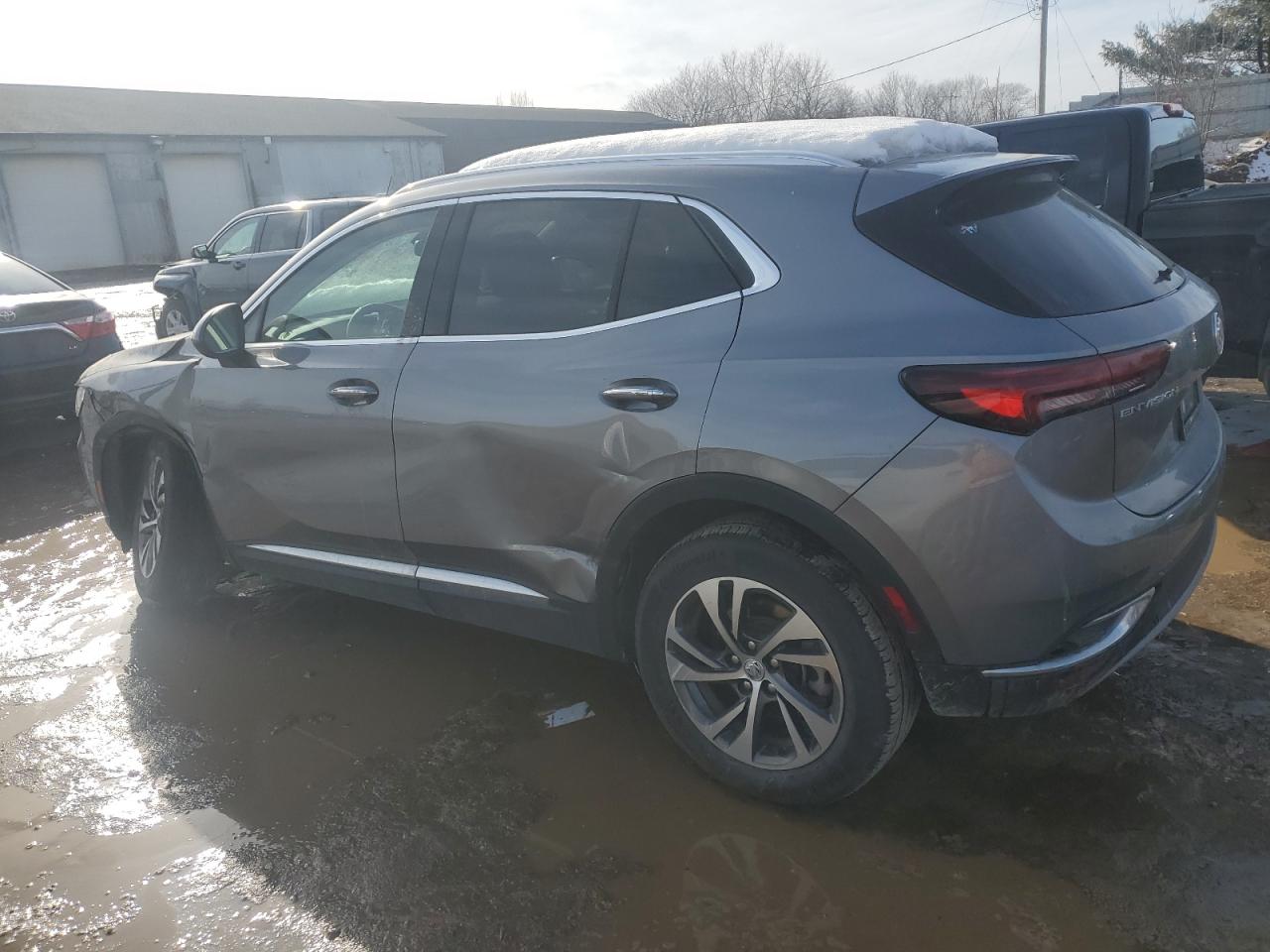 2022 Buick Envision VIN LRBFZNR43ND124474 Copart auction photo, front end / side damage thumbnail 2