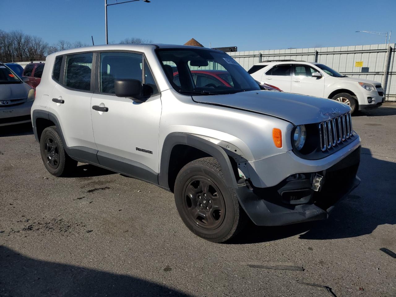 2018 Jeep Renegade VIN ZACCJBAB9JPJ48002 Copart auction photo, front end damage thumbnail 4