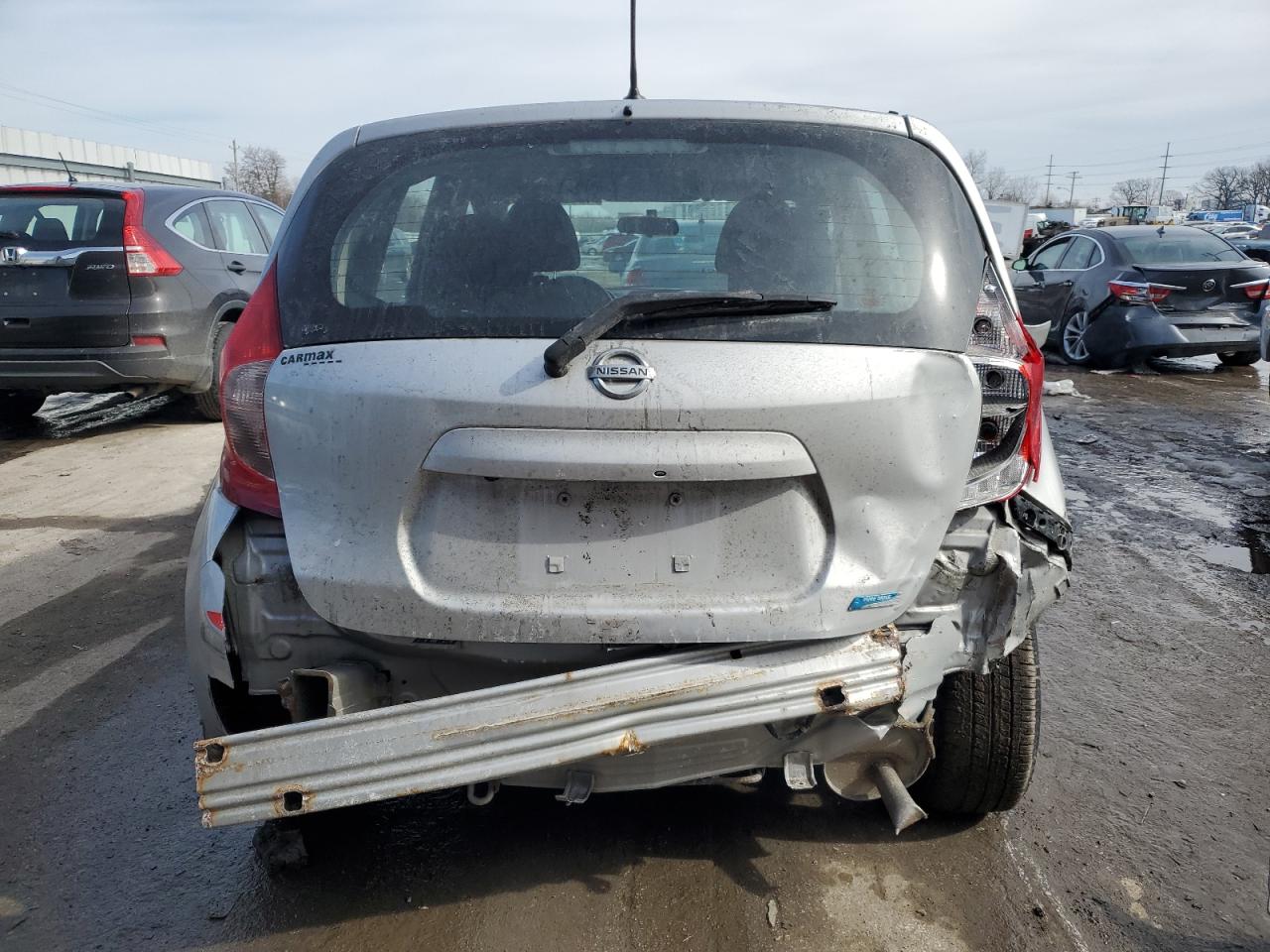 2014 Nissan Versa VIN 3N1CE2CP0EL351801 Copart auction photo, rear end damage thumbnail 6