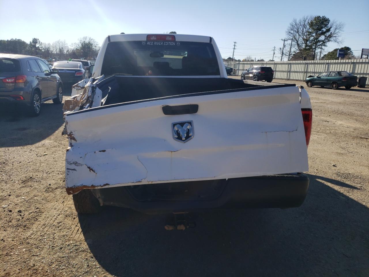 2020 RAM 1500 VIN 1C6RR6FG2LS127126 Copart auction photo, rear end damage thumbnail 6