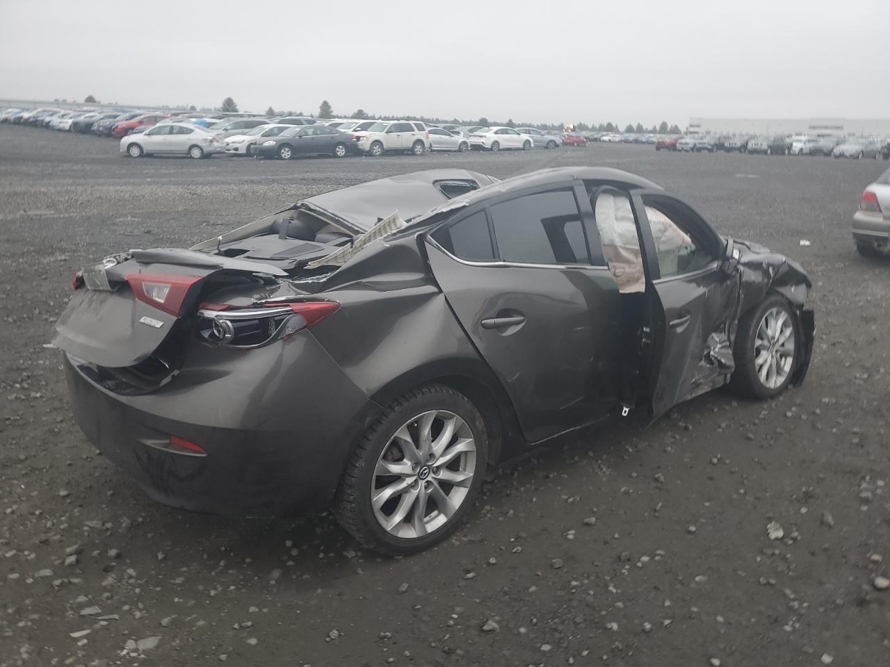 2014 Mazda 3 VIN JM1BM1W32E1202666 Copart auction photo, all over damage thumbnail 3