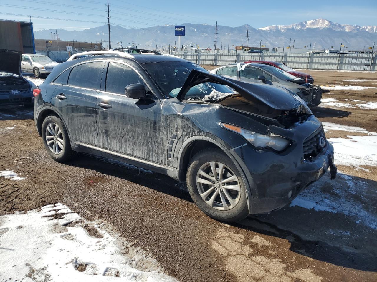 2011 Infiniti FX VIN JN8AS1MW9BM731707 Copart auction photo, front end damage thumbnail 4