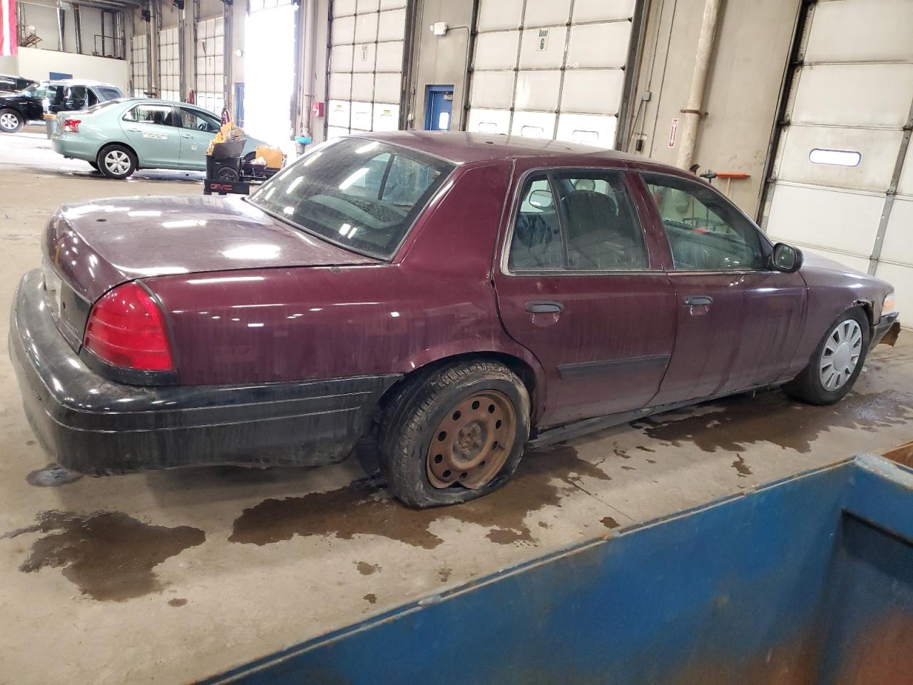 2011 Ford Crown Victoria VIN 2FABP7BVXBX117150 Copart auction photo, undercarriage / front end damage thumbnail 3