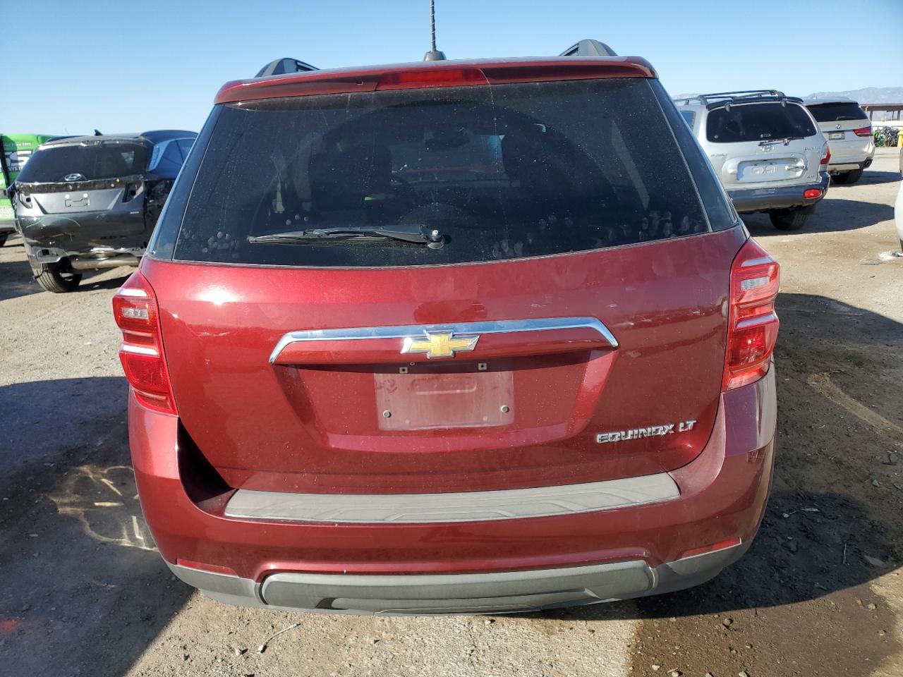 2016 Chevrolet Equinox VIN 2GNALCEK4G1120042 Copart auction photo, front end / frame damage damage thumbnail 6