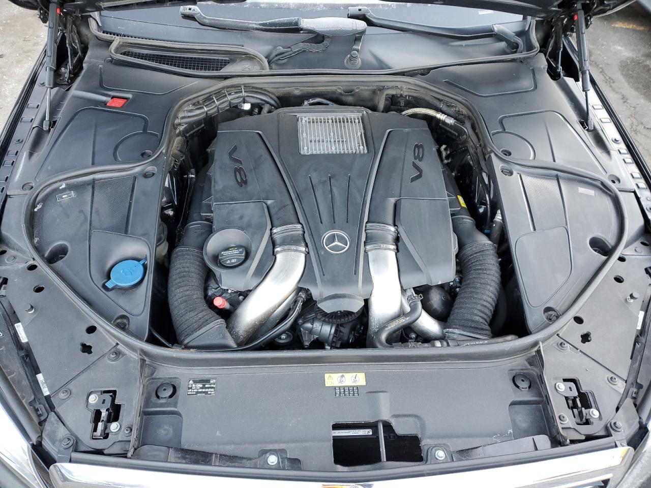 2016 Mercedes-Benz S-klasse VIN WDDUG8CB9GA218120 Copart auction photo, rear end damage thumbnail 11