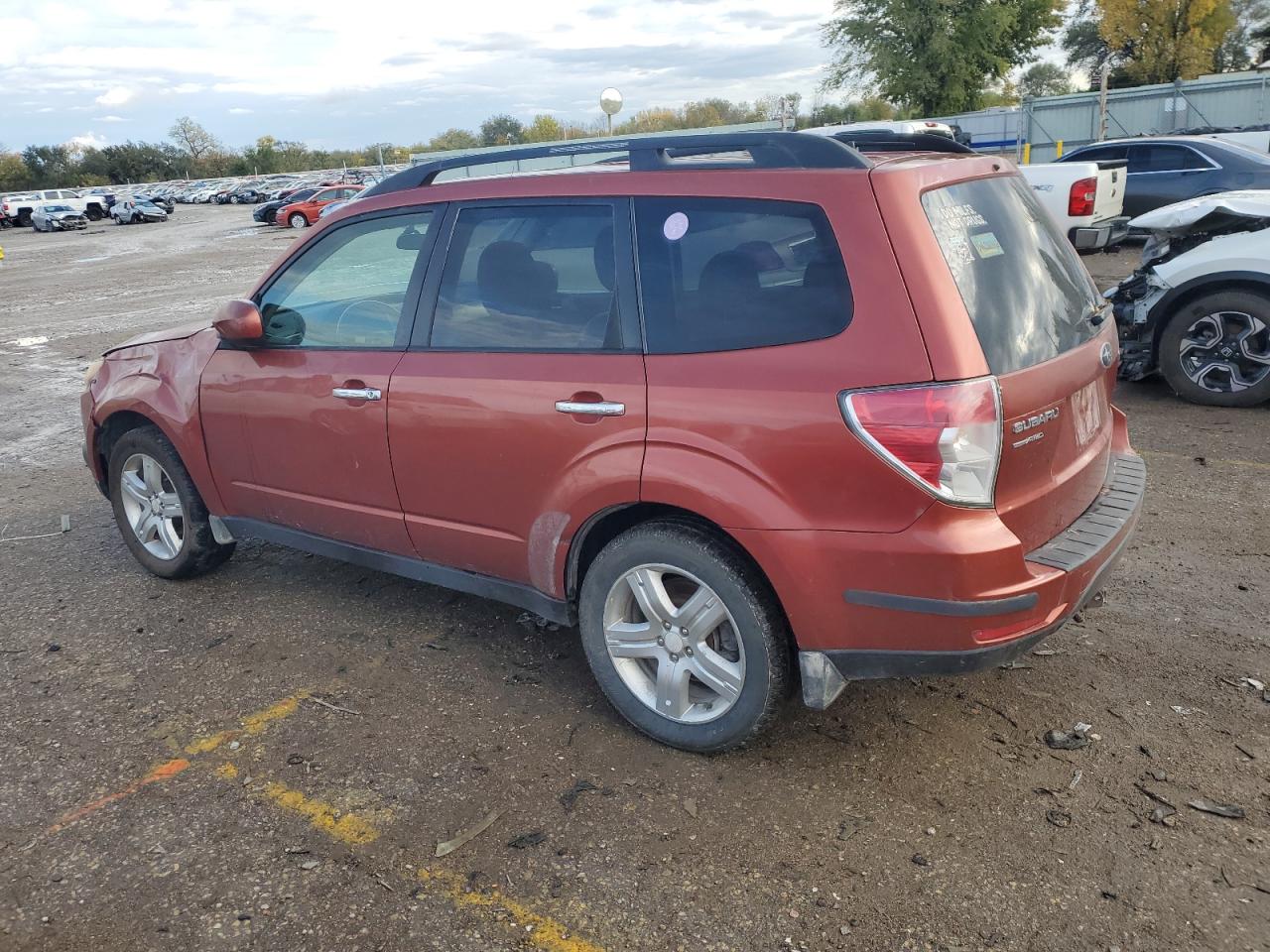 2010 Subaru Forester VIN JF2SH6DC5AH766366 Copart auction photo, front end / side damage thumbnail 2