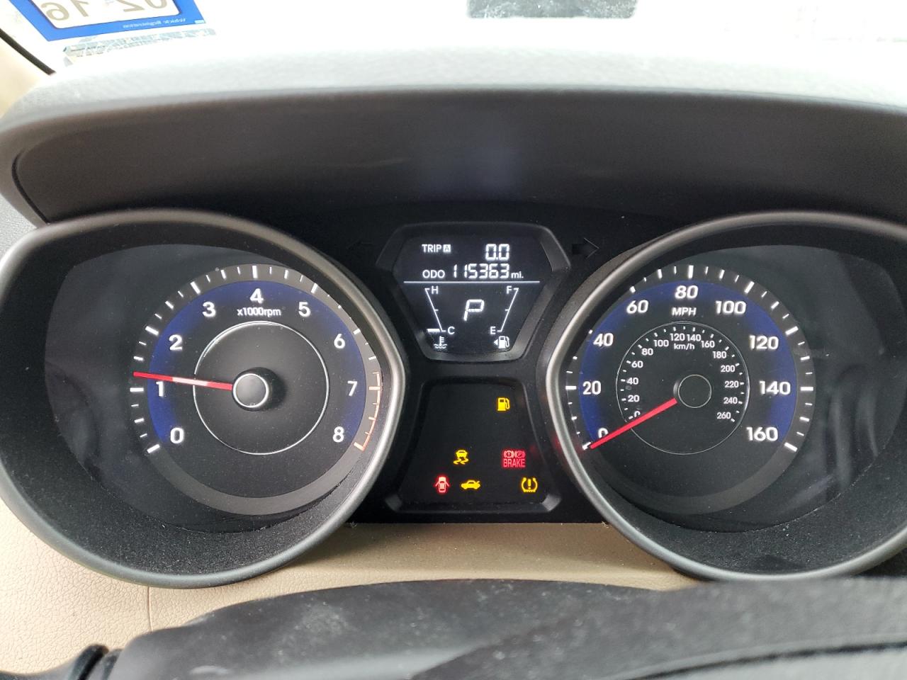 2013 Hyundai Elantra VIN 5NPDH4AE4DH327831 Copart auction photo, front end / vandalism damage thumbnail 9