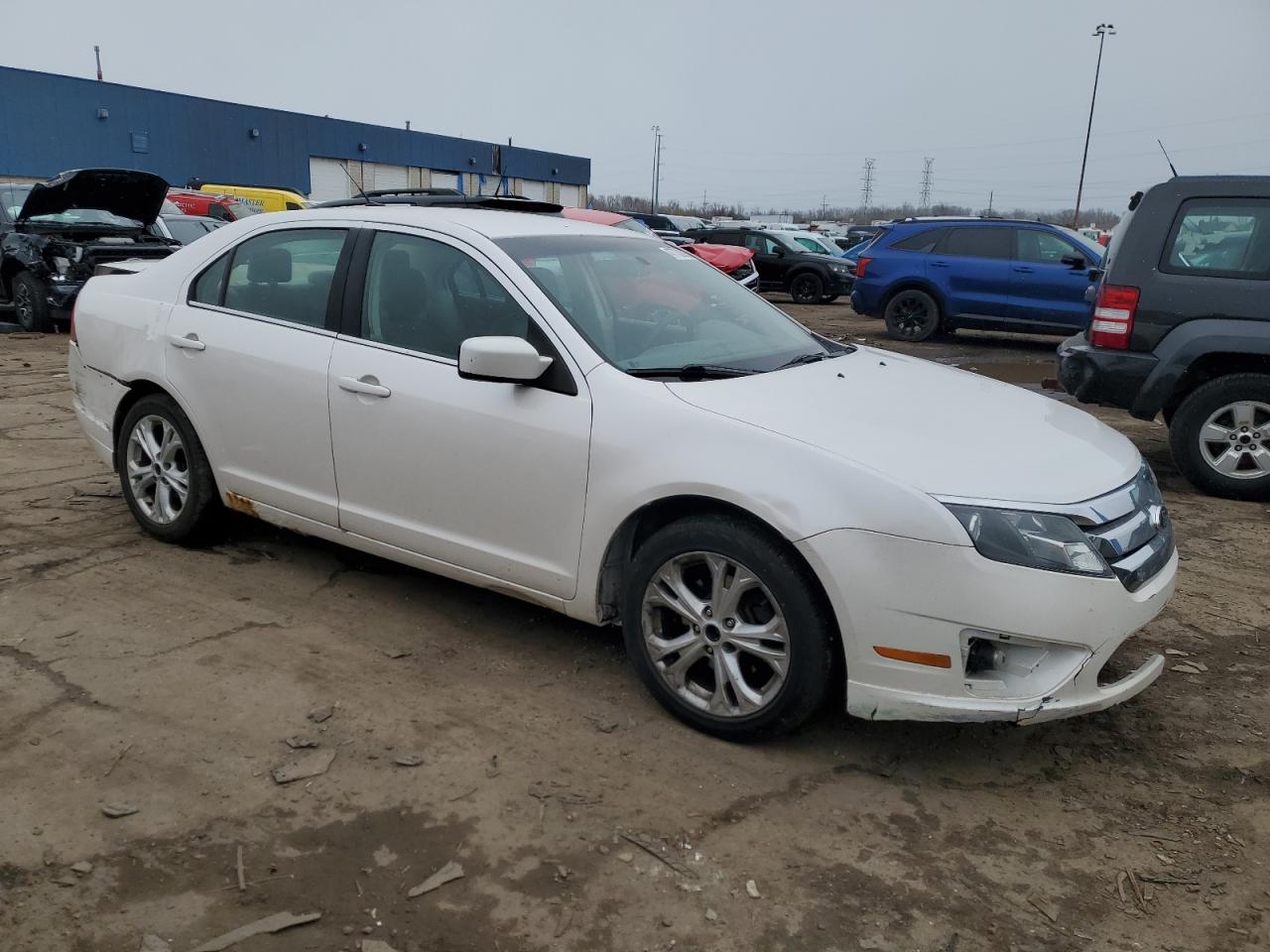2012 Ford Fusion VIN 3FAHP0HA8CR339580 Copart auction photo, all over damage thumbnail 4