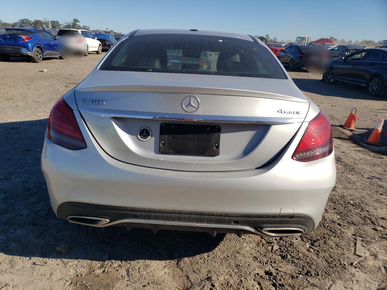 2020 Mercedes-Benz C-klasse VIN WDDWF8EB3LR537596 Copart auction photo, front end / side damage thumbnail 6