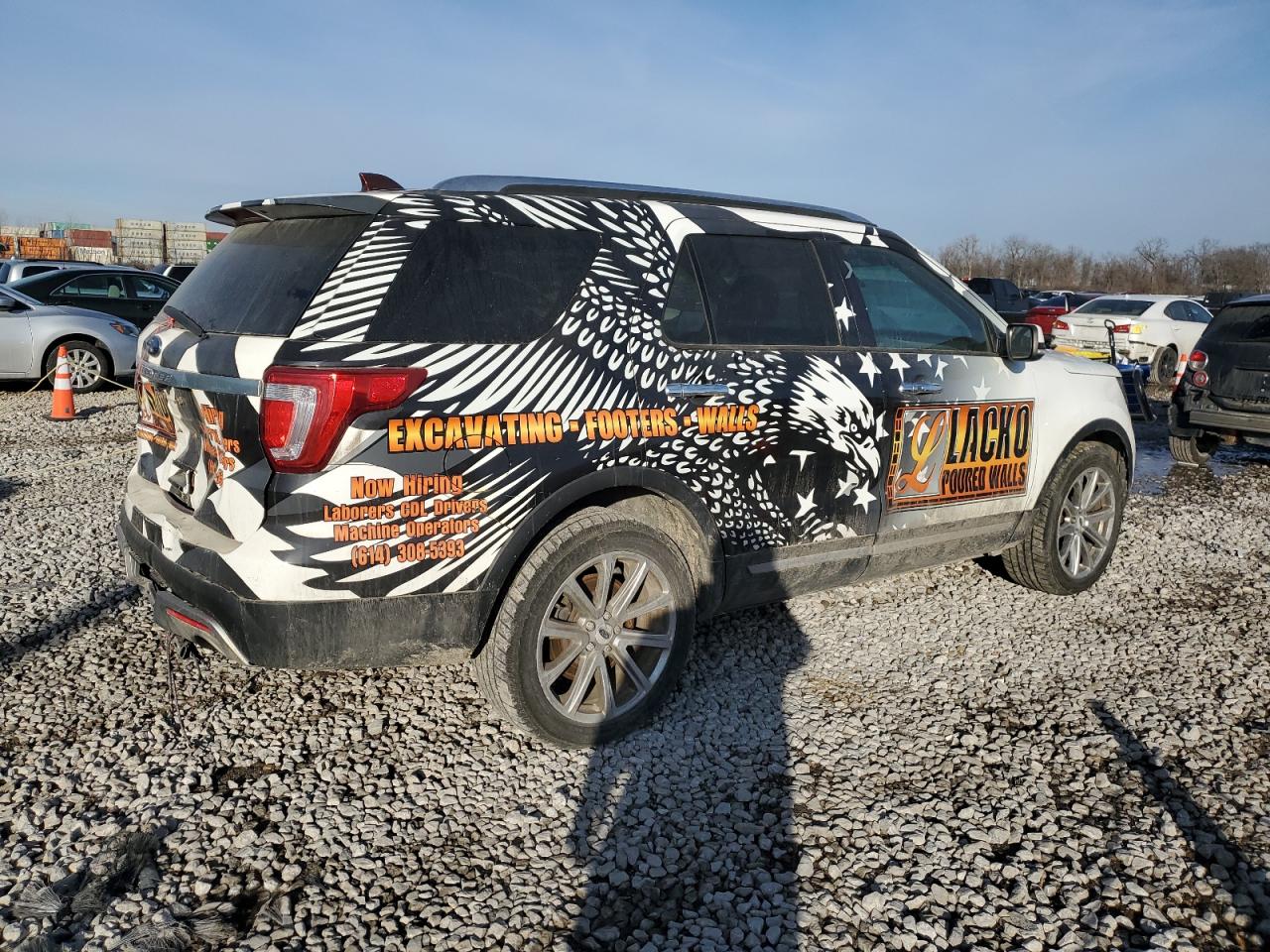 2016 Ford Explorer VIN 1FM5K8F88GGC84065 Copart auction photo, all over damage thumbnail 3