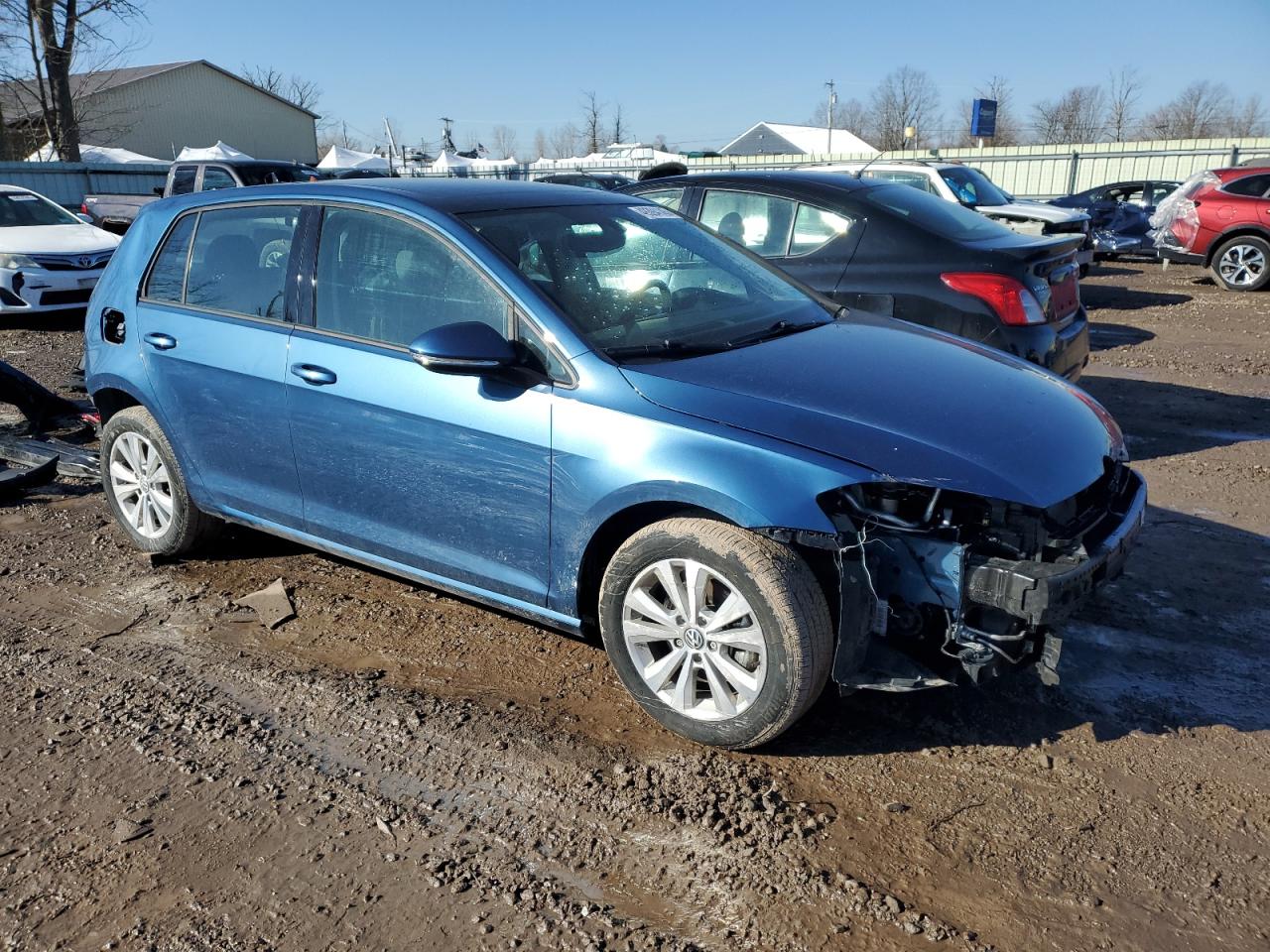 2021 Volkswagen Golf VIN 3VWG57AUXMM016474 Copart auction photo, rear end / front end damage thumbnail 4