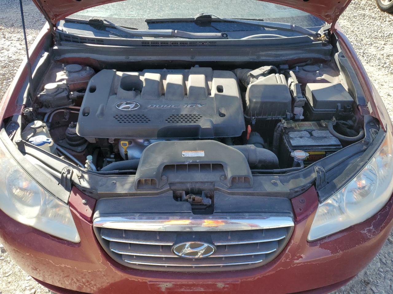 2007 Hyundai Elantra VIN KMHDU46D47U081347 Copart auction photo, side damage thumbnail 12