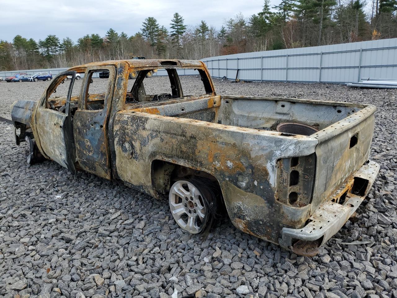2016 Chevrolet Silverado VIN 1GCVKREC0GZ348071 Copart auction photo, burn damage thumbnail 2
