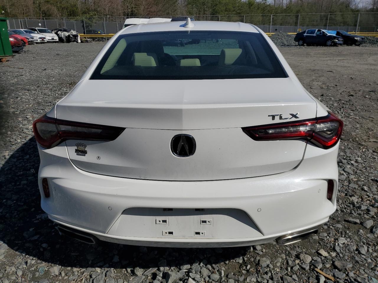 2021 Acura TLX VIN 19UUB5F48MA006715 Copart auction photo, front end damage thumbnail 6