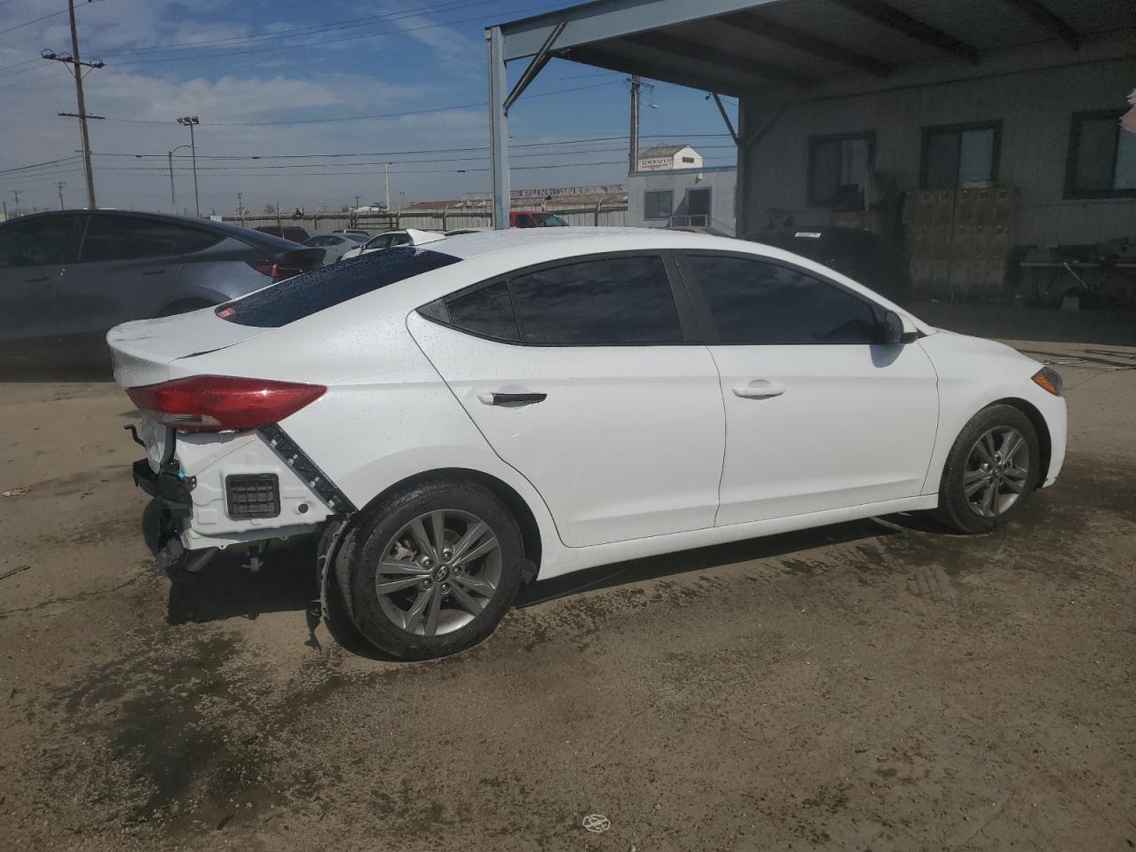 2018 Hyundai Elantra VIN 5NPD84LFXJH348328 Copart auction photo, rear end damage thumbnail 3