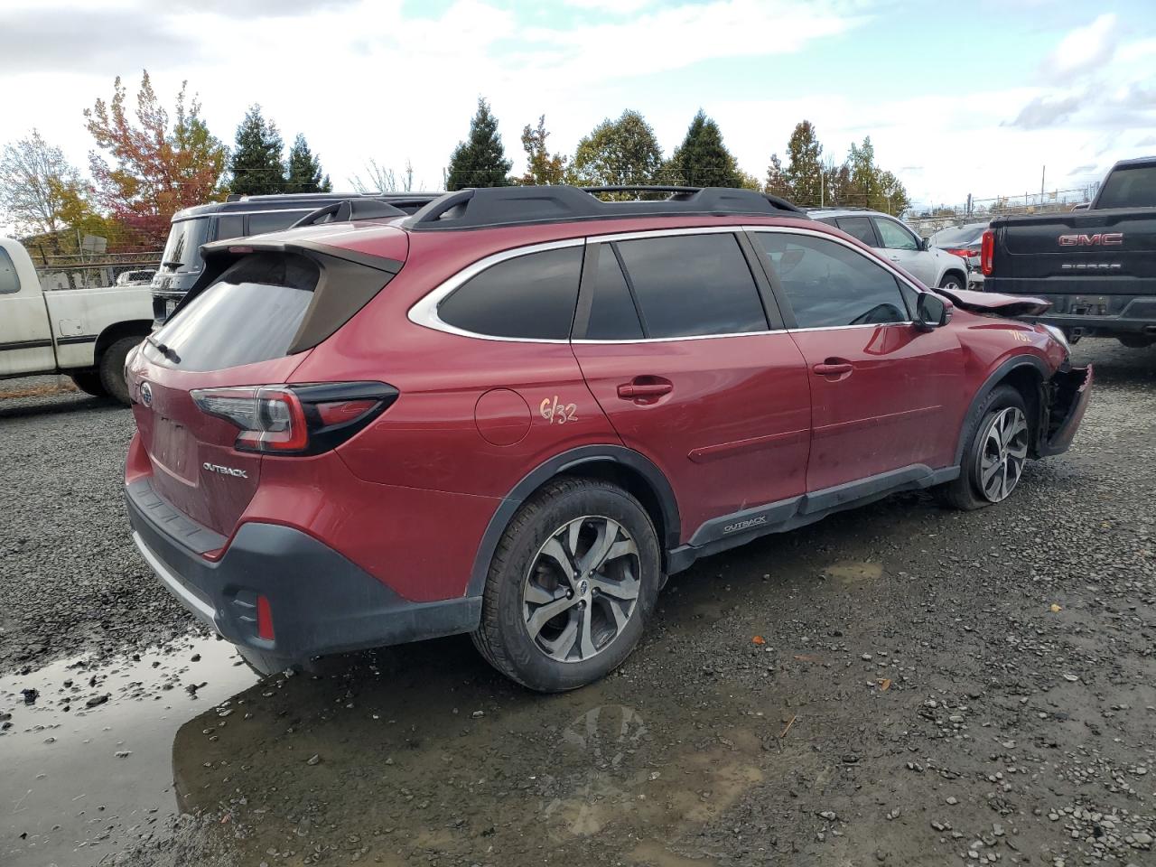 2020 Subaru Outback VIN 4S4BTALC2L3208178 Copart auction photo, front end damage thumbnail 3