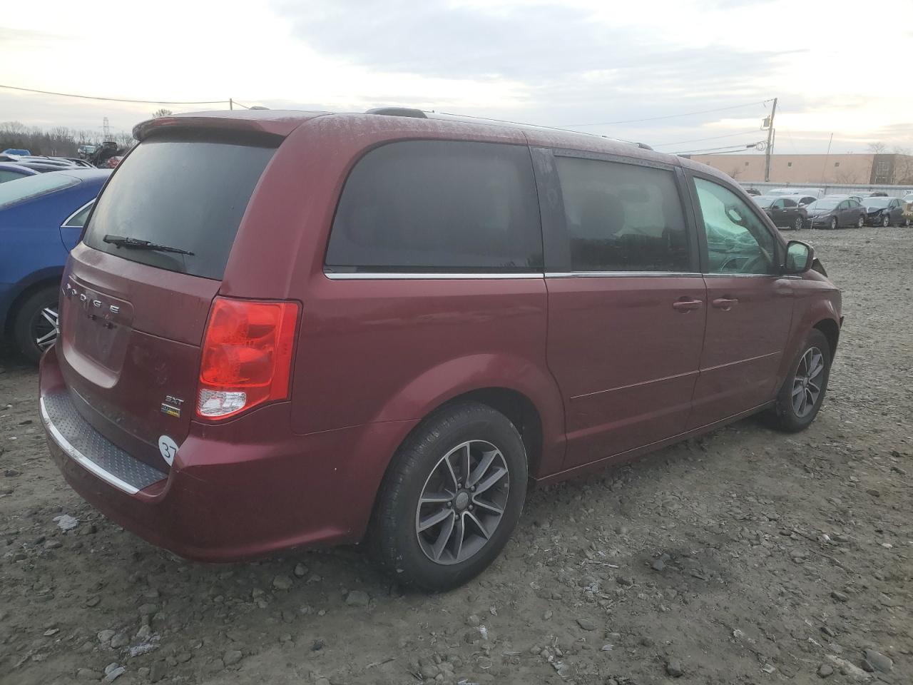 2017 Dodge Caravan VIN 2C4RDGCG0HR858454 Copart auction photo, front end damage thumbnail 3