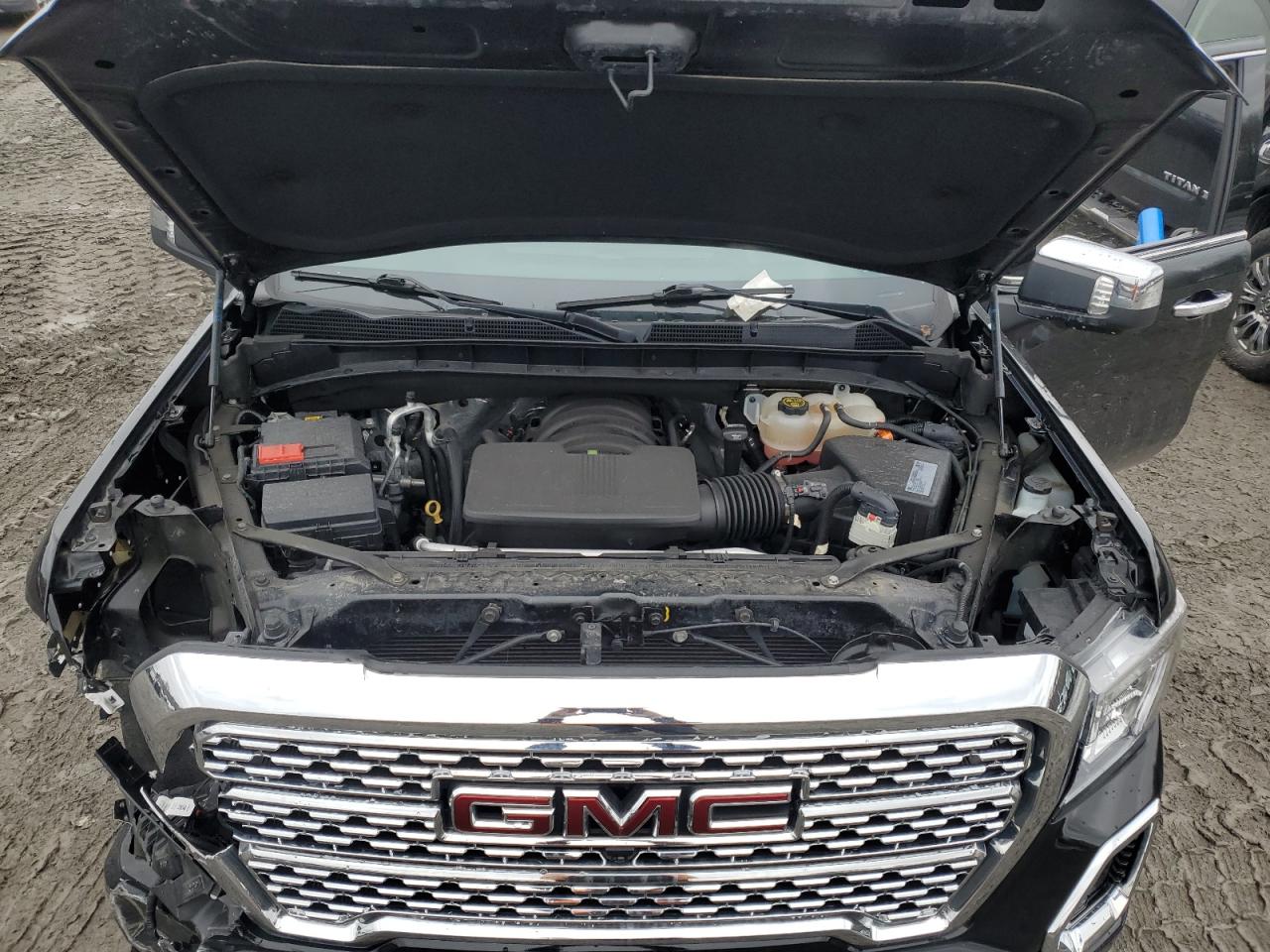 2019 GMC Sierra VIN 1GTU9FEL7KZ305961 Copart auction photo, frame damage / front end damage thumbnail 11