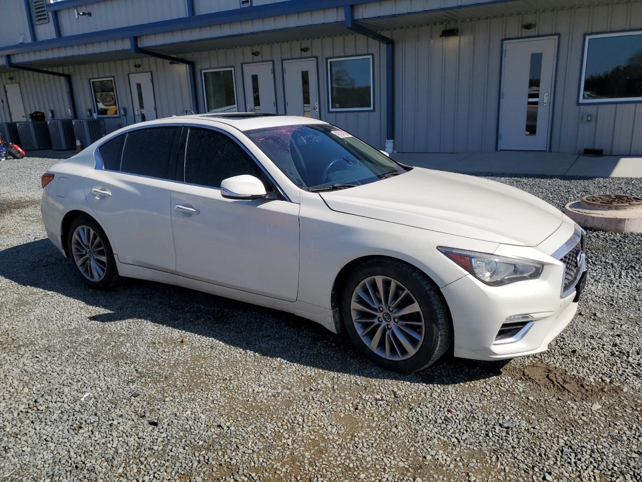 2018 Infiniti Q50 VIN JN1EV7ARXJM610398 Copart auction photo, all over damage thumbnail 4