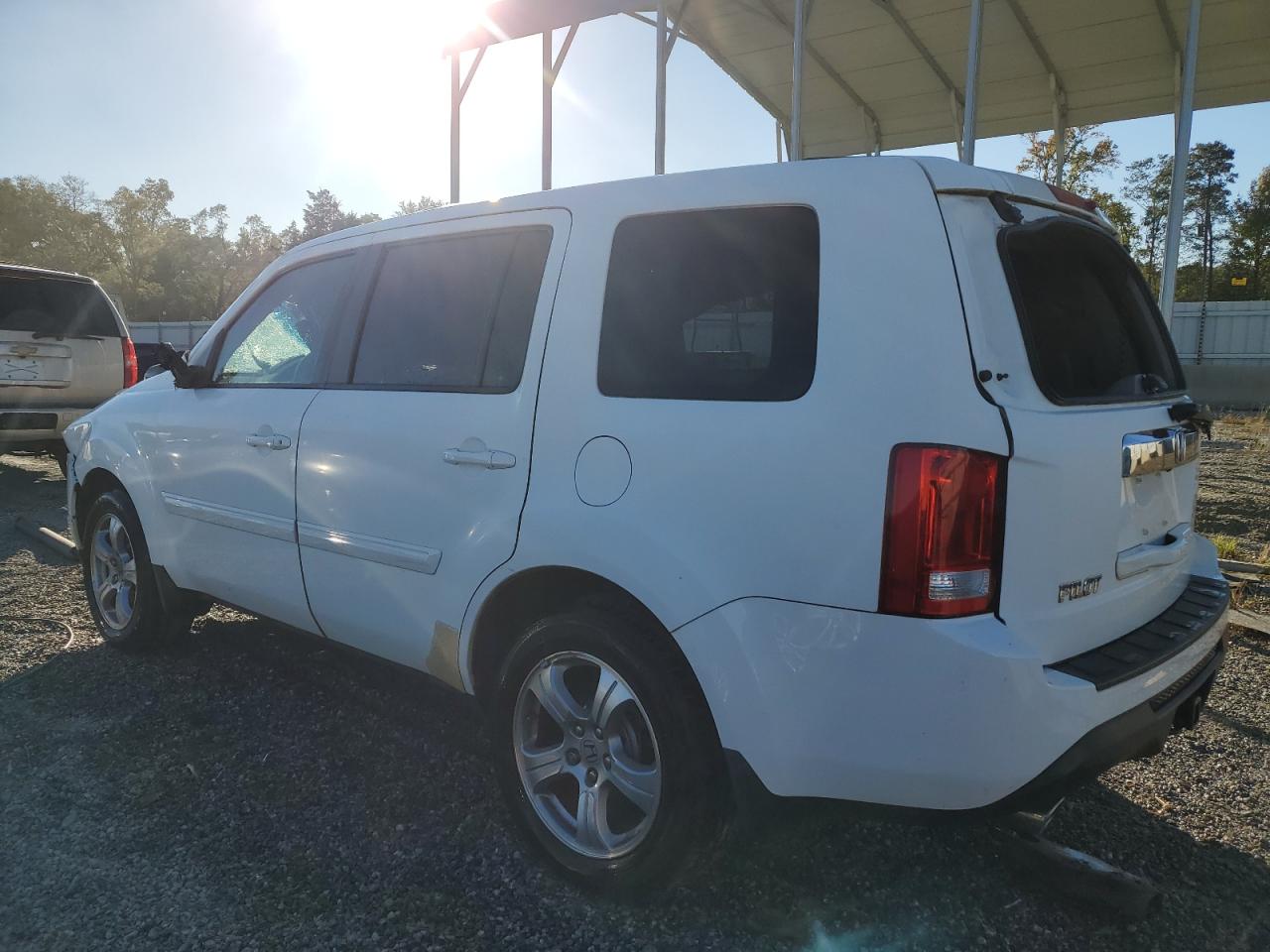 2012 Honda Pilot VIN 5FNYF3H68CB027013 Copart auction photo, top/roof / all over damage thumbnail 2