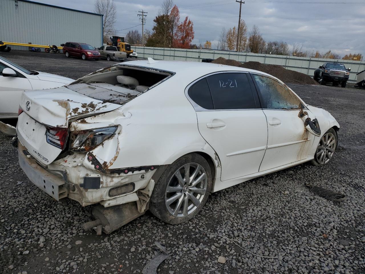2014 Lexus GS VIN JTHCE1BL2E5025910 Copart auction photo, all over damage thumbnail 3