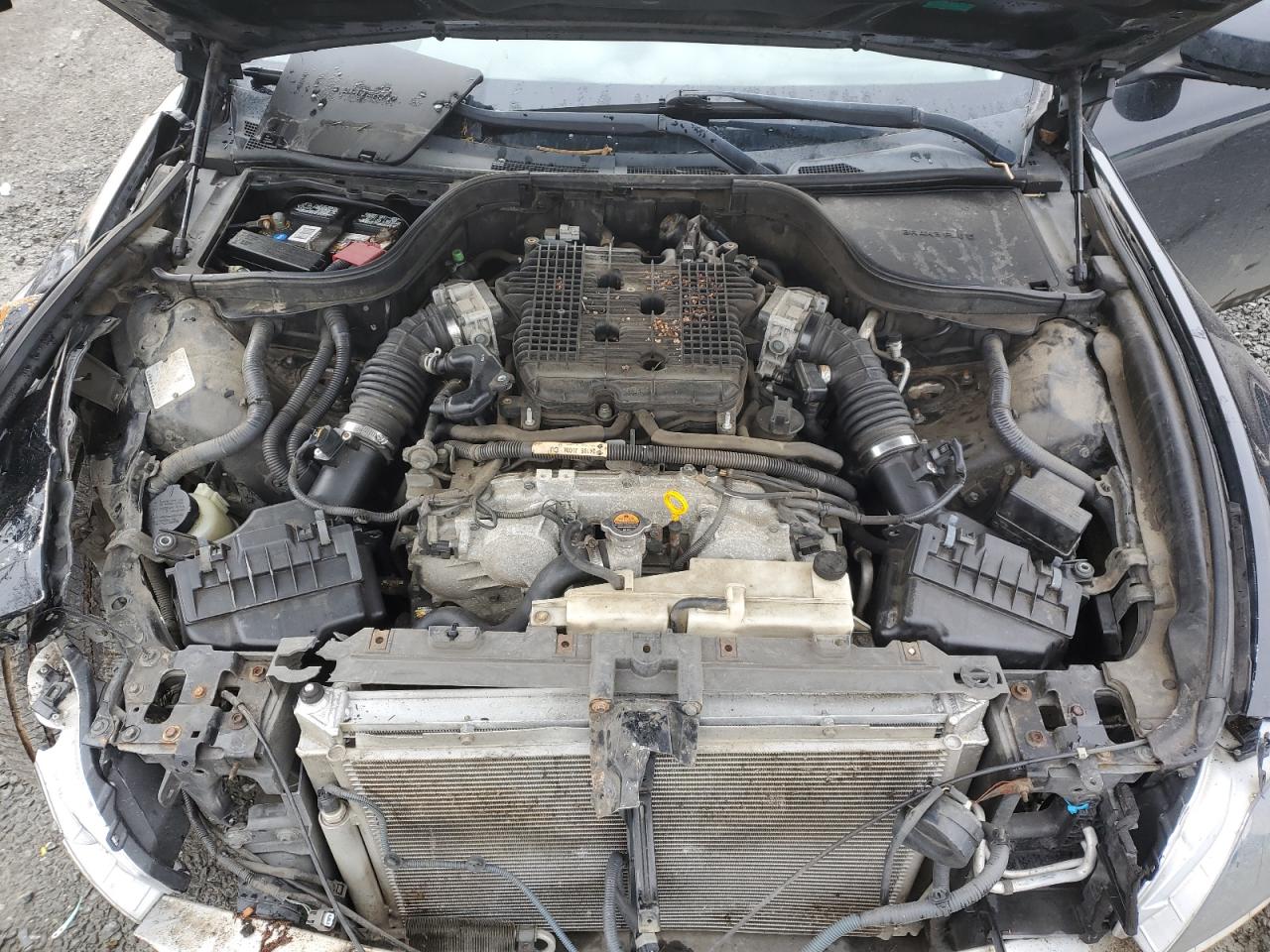 2010 Infiniti G VIN JN1CV6EK7AM104445 Copart auction photo, front end / side damage thumbnail 12